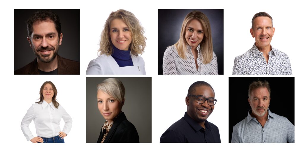 Portraits corporatifs en studio.